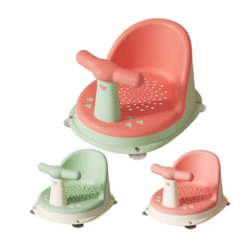 Comfortable baby bath seat featuring a supportive backrest and non-slip design for safe, enjoyable toddler bath time.