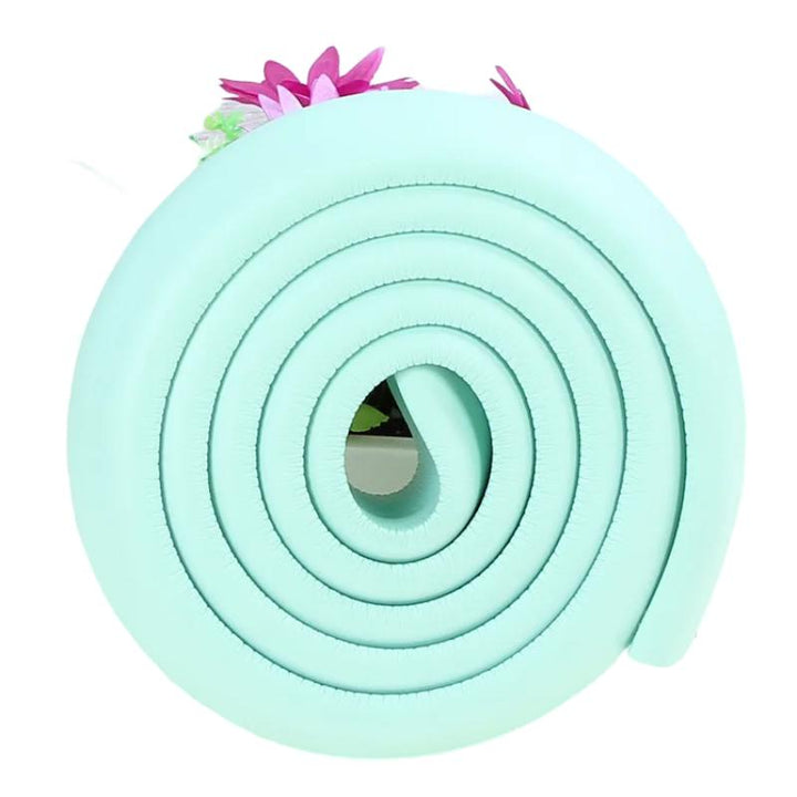 Durable foam baby safety edge protector, childproofs coffee tables & hearths, ensures infant protection.