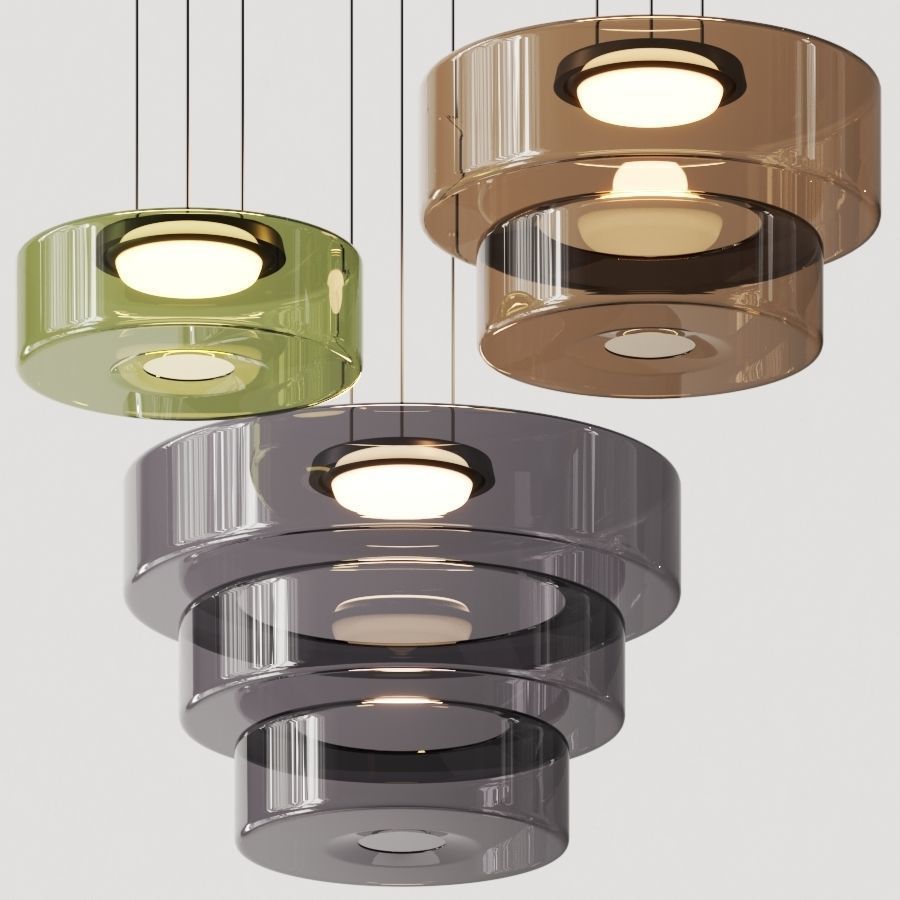 "Bauhaus style glass pendant light with sleek design enhances modern home decor, ideal for kitchens and living spaces."