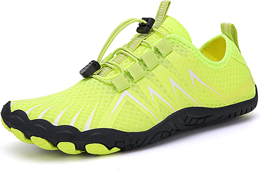 Black men's comfort barefoot shoes, wide fit, flexible sole for ground feel.
