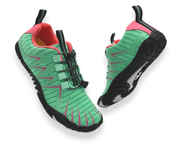 Men's wide fit barefoot shoes, black, flexible & breathable for ultimate comfort.