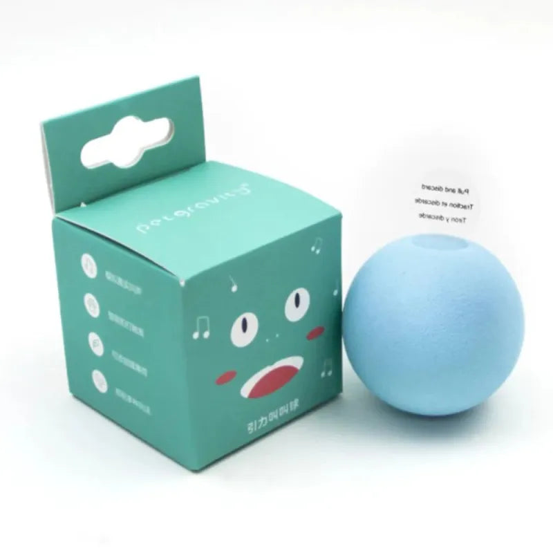 Blue ball-shaped home and car air freshener, a pleasant, long-lasting fragrance solution and odor eliminator.