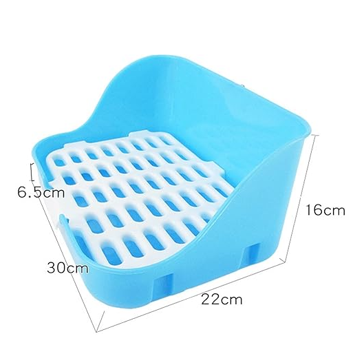 Rosa Ventilated Litter Box, an easy-clean plastic design. Perfect pet supply for fresh cat hygiene & odor control.