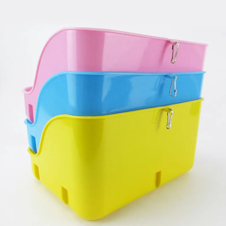 Easy clean rosa cat litter box, a durable ventilated design for superior pet hygiene & effective odor control.
