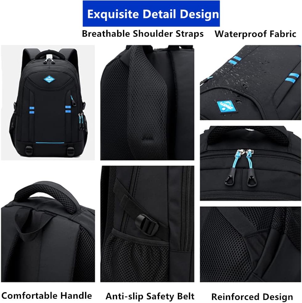 Boys' multi-pocket rolling school bag, convertible design with strong wheels, ideal for elementary students.
