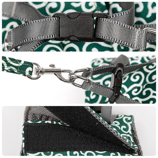 Lightweight, breathable cat harness with leash for secure outdoor adventures. Perfect pet gear.