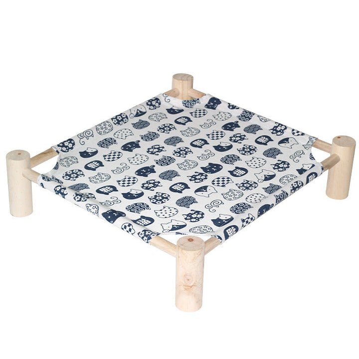 Breathable cat cooling bed, ideal for a peaceful nap in summer.