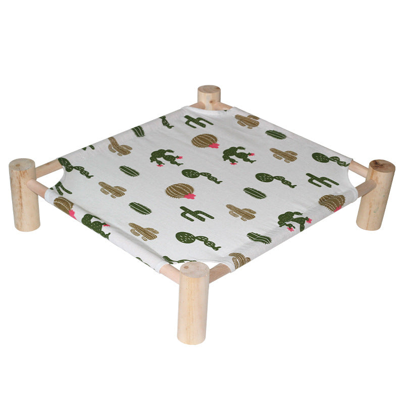 Pet comfort cooling hammock, a breathable cat bed for hot weather.