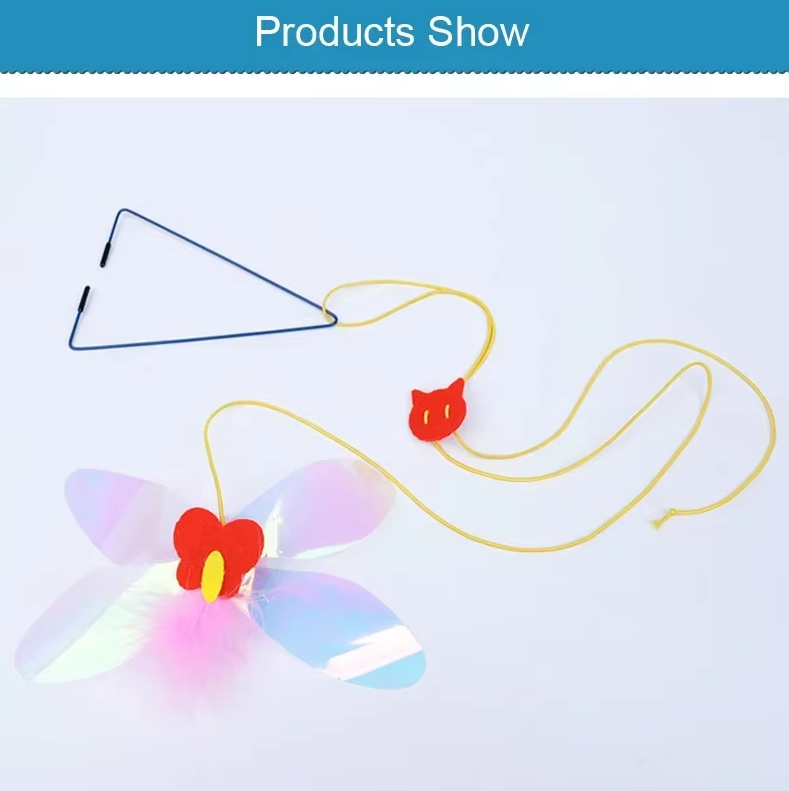 Cat enrichment door toy: Jumping mouse encourages natural hunting instincts & provides exercise.