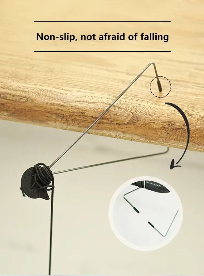 Stimulating cat door toy with a springy jumping mouse, ideal for interactive play & enrichment.