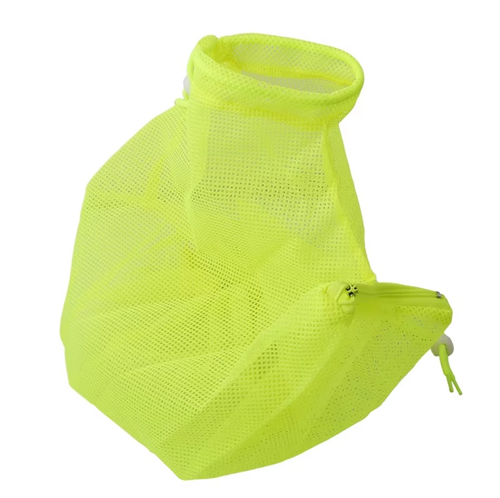 Secure cat grooming mesh bag, prevents escape & ensures safety during bathing & claw care. Ideal pet restraint.