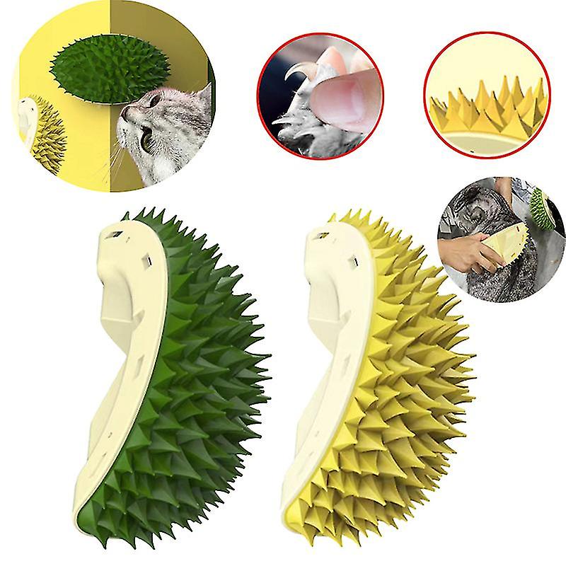Soft pet deshedding tool for cats, effectively reducing hairballs & promoting a healthy, shiny coat.