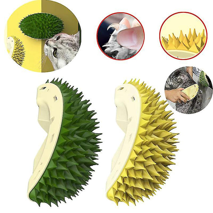 Soft pet deshedding tool for cats, effectively reducing hairballs & promoting a healthy, shiny coat.