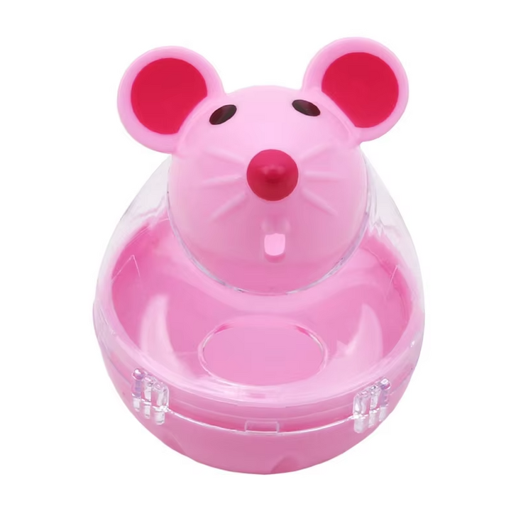 Cat interactive mouse toy, a treat dispenser for active play, feline enrichment & indoor exercise.