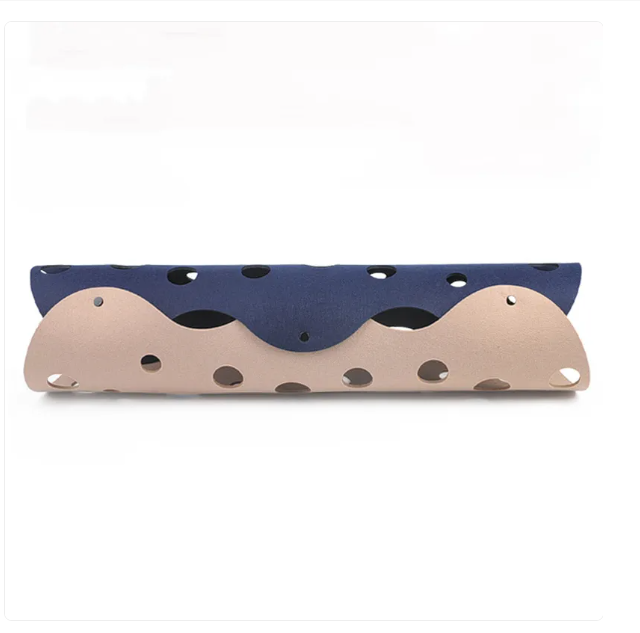 Engaging felt cat adventure tunnel, designed with peek-a-boo holes for interactive play.