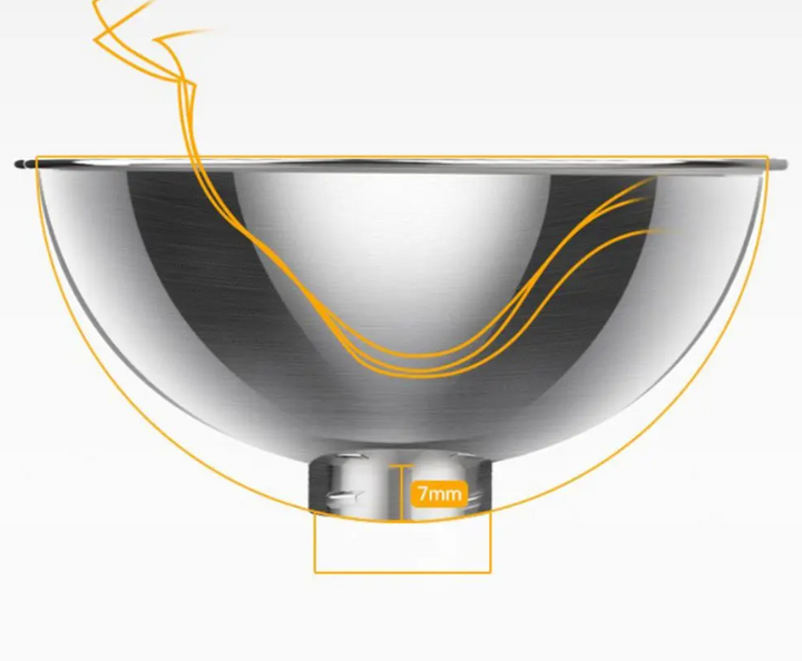 A pair of stainless steel cat food & water bowls on a raised stand, promoting better posture for pets.