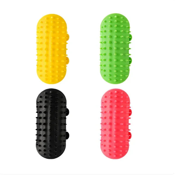 Durable silicone cat brush for itch relief. Effective scratching tool for pet grooming & comfort.