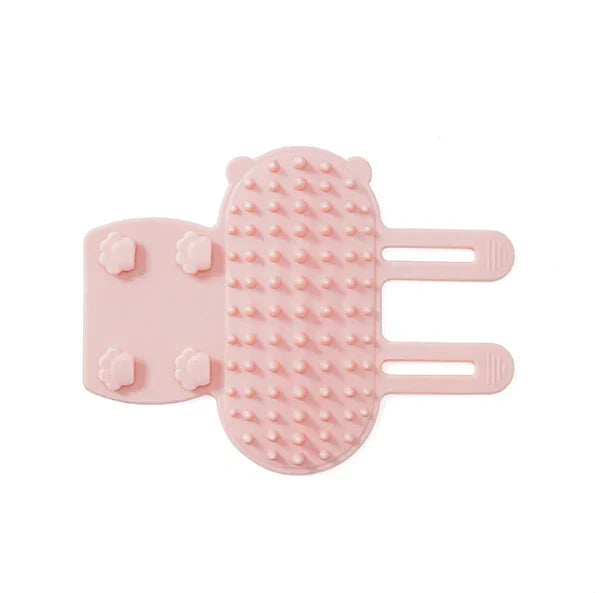 Gentle silicone cat scratching brush. Ideal for itch relief, grooming, and pet massage.