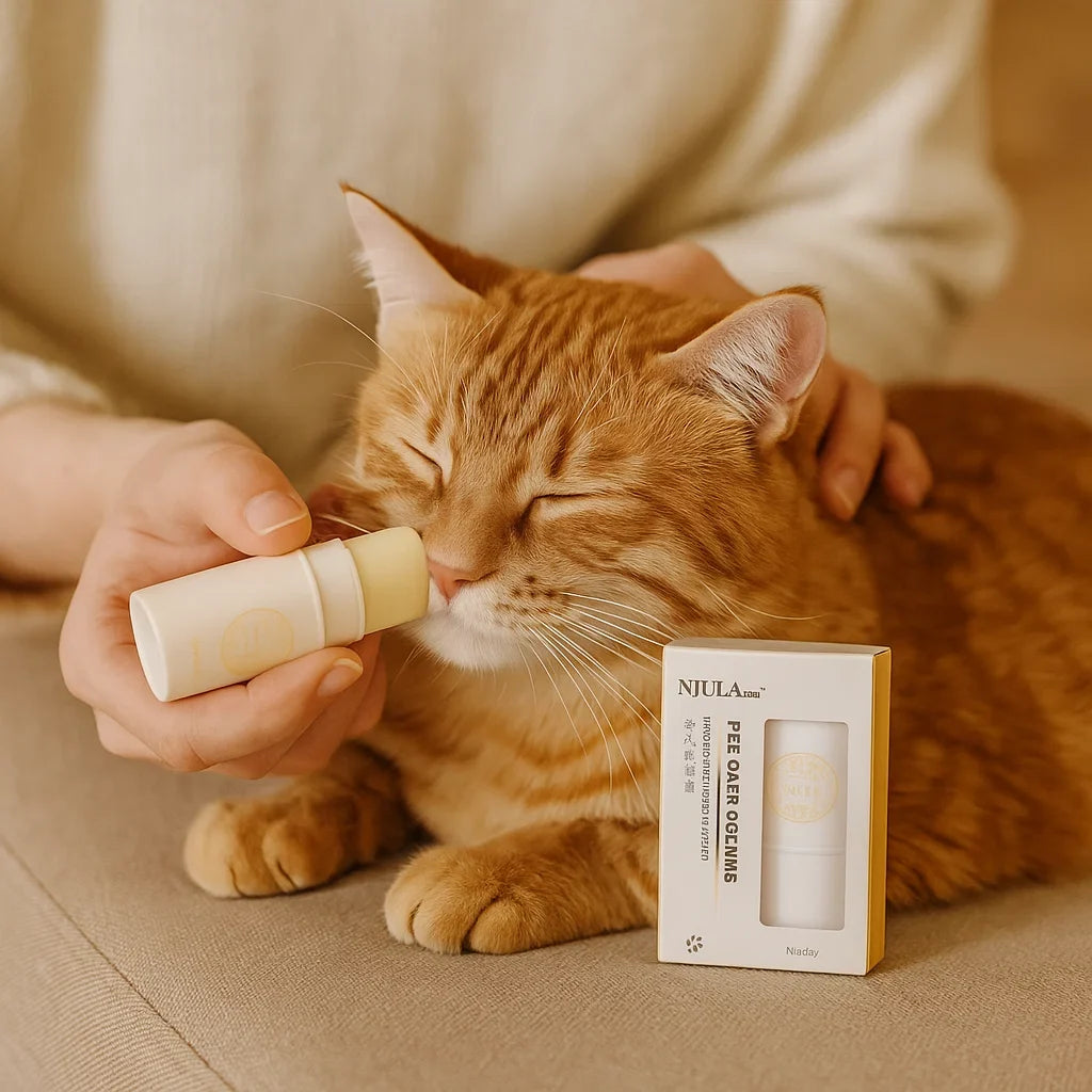 Cat's Paw & Nose Balm Stick for soothing dry paws & cracked nose. Natural pet skincare & protection for feline health.