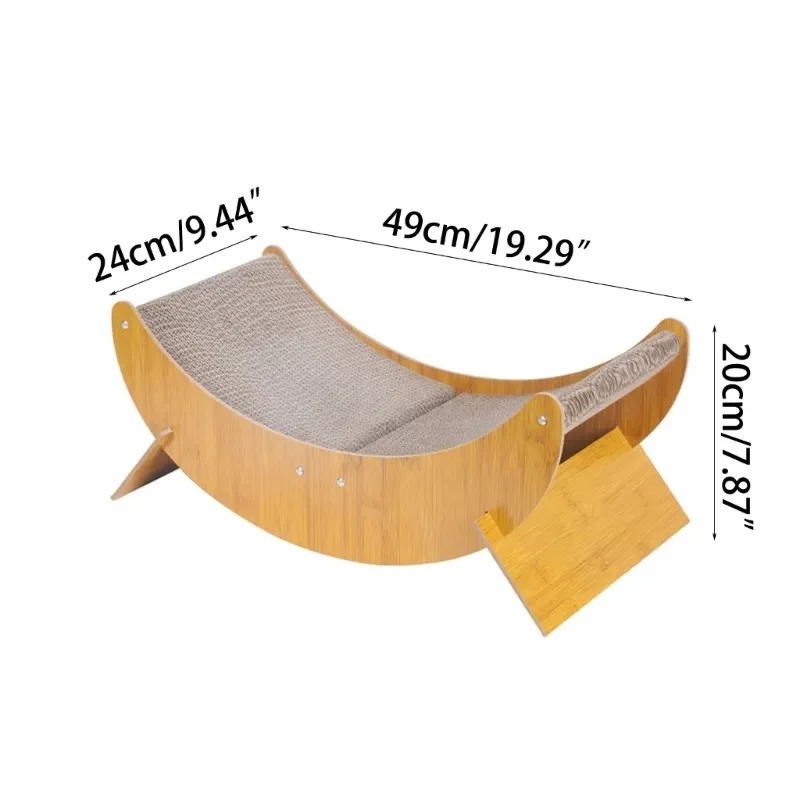 Ultimate cat scratcher and lounge bed, protecting furniture while providing a cozy spot for cat play & rest.