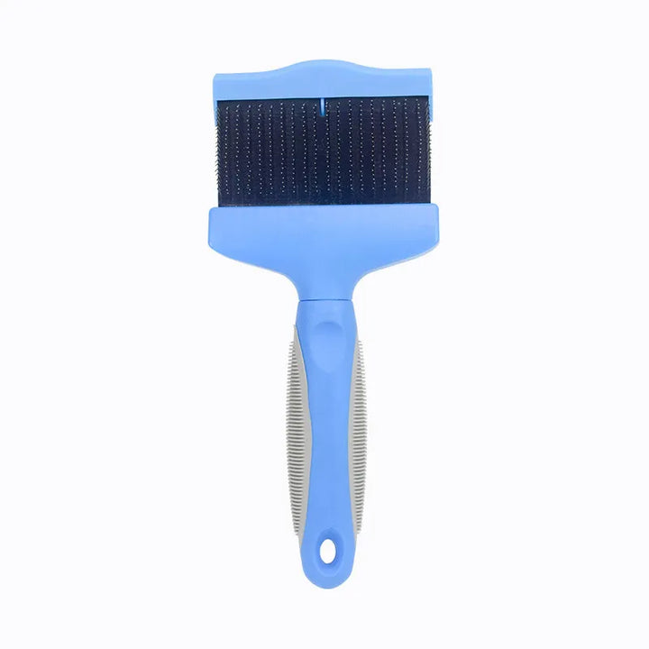 Pet shampoo brush with soft bristles for a gentle bath. Ideal for cats & dogs, detangles fur while washing.