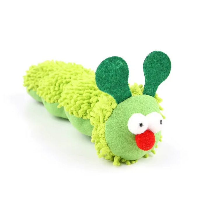 Versatile plush catnip caterpillar, providing interactive fun and entertainment for all cats.