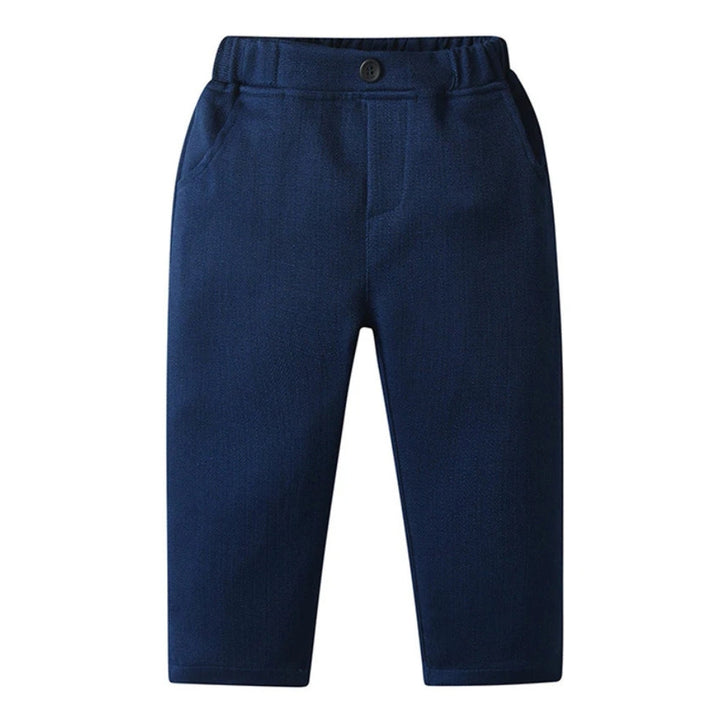 Boys' party wear: stylish blue 3-piece suit with bow tie, perfect for formal events.
