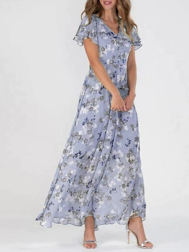 Casual chic women's midi dress, perfect for summer outfits and comfortable, elegant wear.
