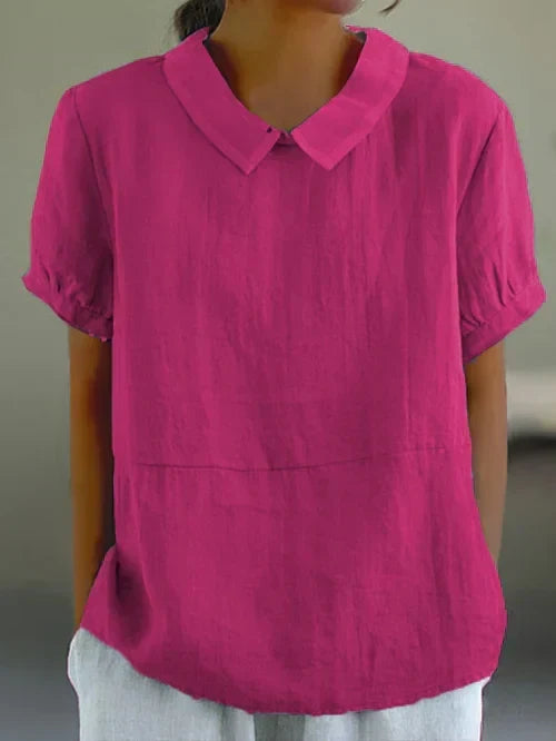 Effortless women's solid top, round neck & neutral shade. Perfect for chic everyday comfort & versatile styling.