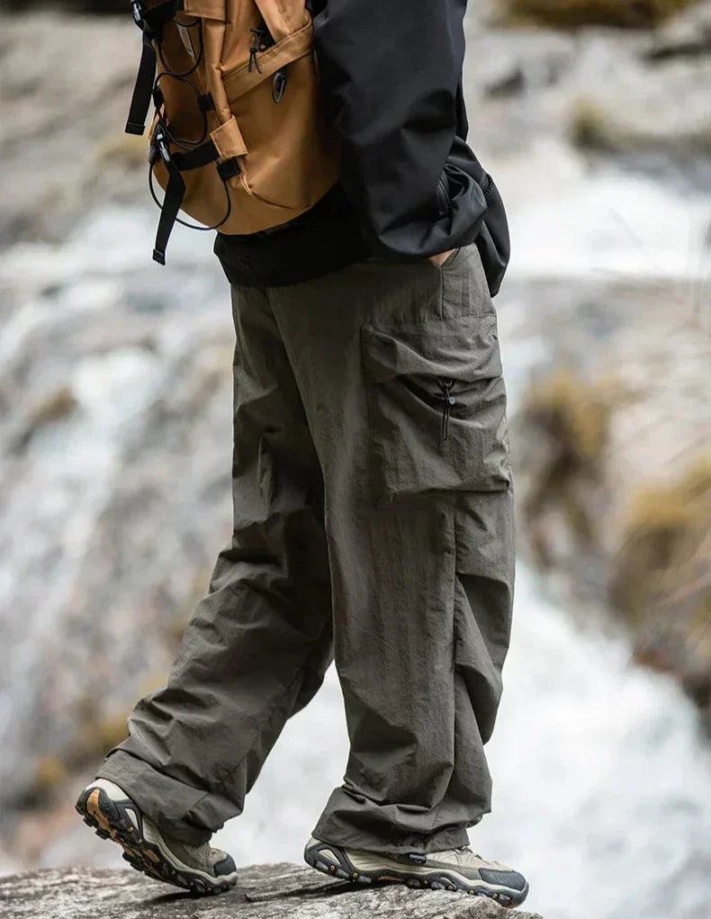 Close-up of the smooth, durable fabric of these women's waterproof pants, perfect for all weather.