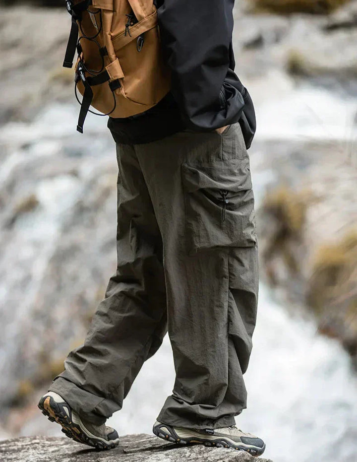 Close-up of the smooth, durable fabric of these women's waterproof pants, perfect for all weather.