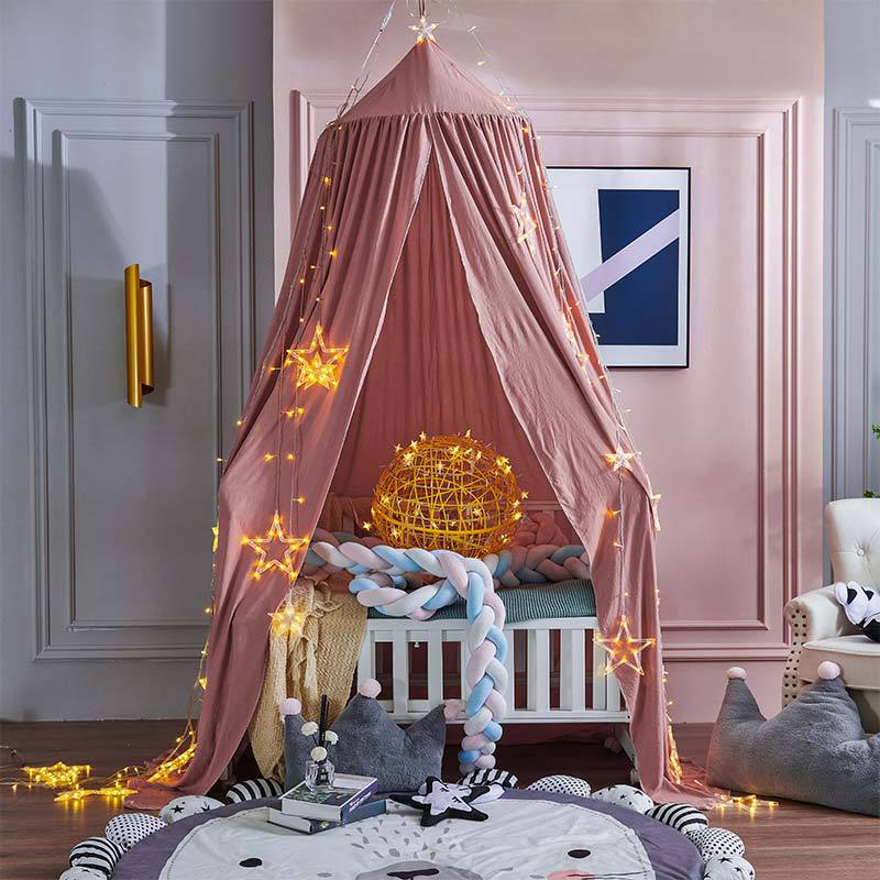 Children's blackout bed canopy for peaceful sleep, ideal kids room decor & light blocking.