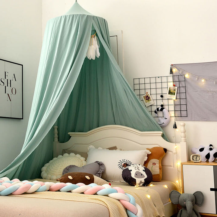 Children's blackout canopy, offers privacy & darkness for peaceful sleep & imaginative play.