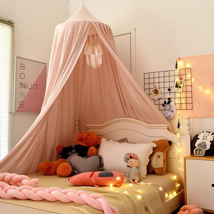 Blackout bed canopy, an essential for light-blocking in kids' rooms, ensures peaceful sleep.