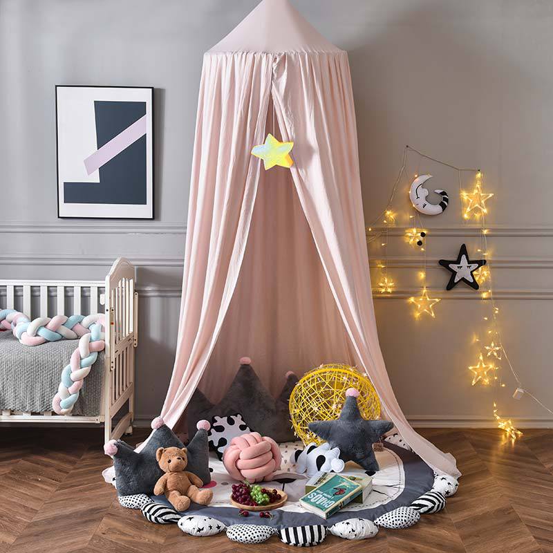 Imaginative play area & peaceful sleep zone created by this children's blackout bed canopy.