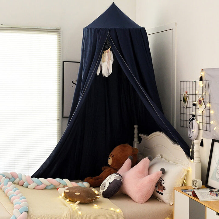 Blackout bed canopy, enhances a child's sleep quality & provides a cozy reading nook.