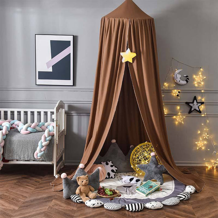 Toddler bed blackout canopy ensures peaceful sleep & a dark play area for young children.
