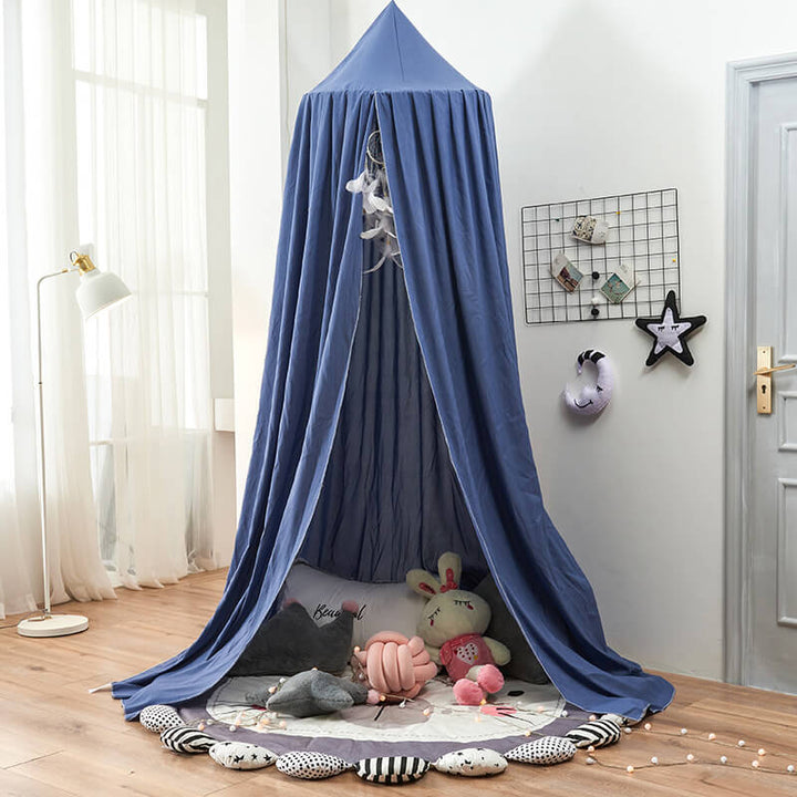 Effective light-blocking children's canopy, essential for peaceful sleep & focused play.