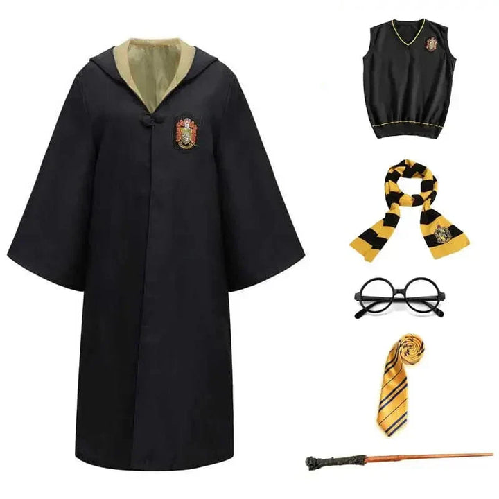 Children's Deluxe Wizard Robe & Costume Set for Harry Potter dress-up & magical themed parties.