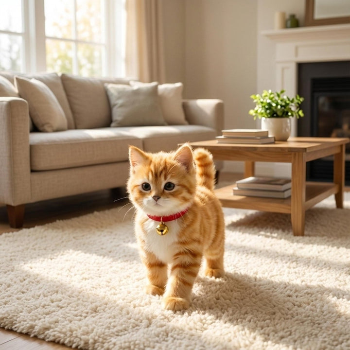 Realistic interactive cat toy with lifelike movements, encouraging educational and imaginative animal play for kids.