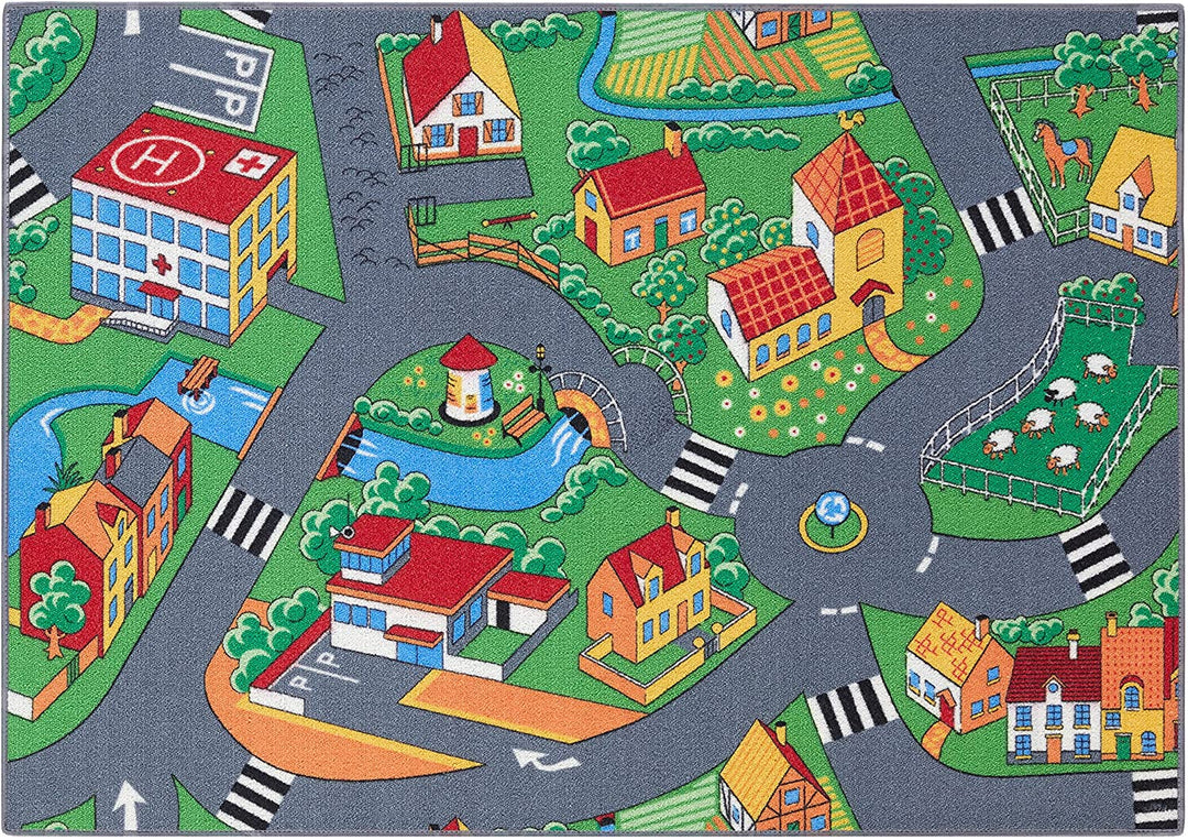 Safe non-slip baby playmat for infants & toddlers. Soft, washable activity mat for early creative learning.