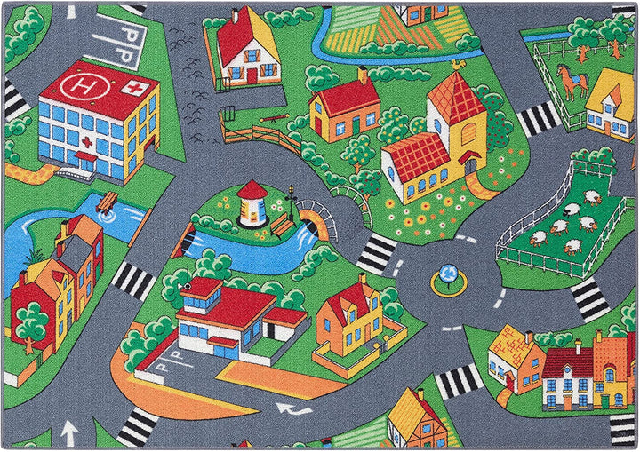 Safe non-slip baby playmat for infants & toddlers. Soft, washable activity mat for early creative learning.