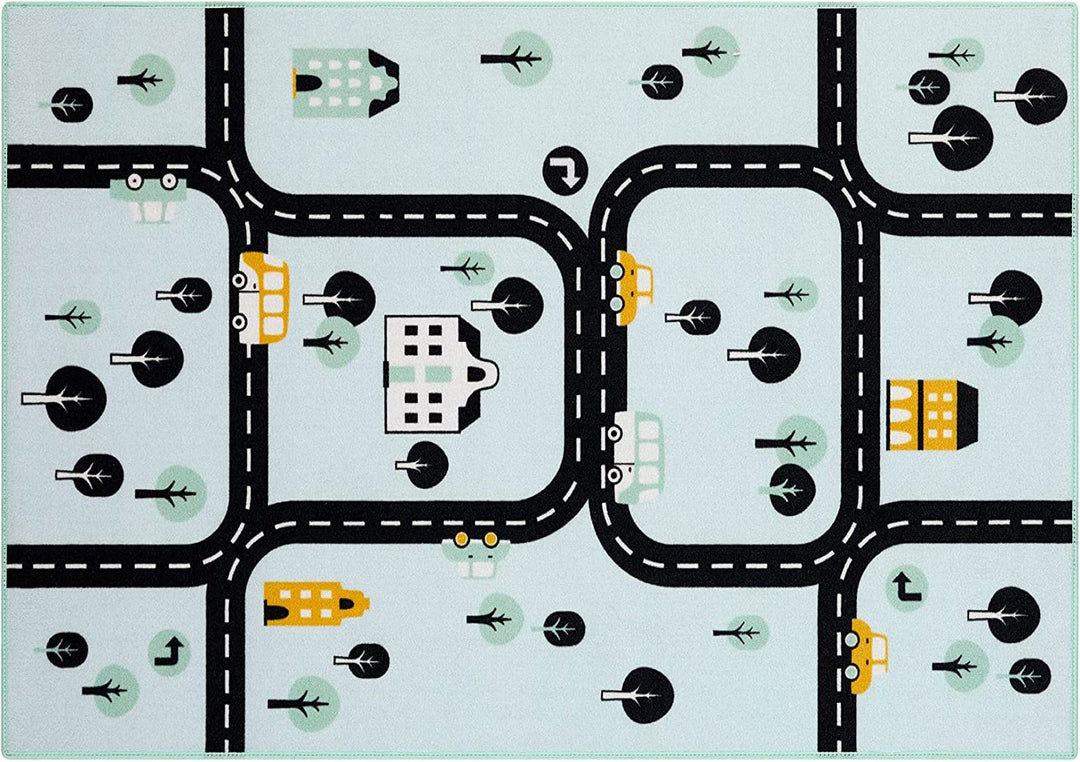 Soft non-slip children's playmat for creative learning. Washable, durable activity rug, great for nursery & playroom.