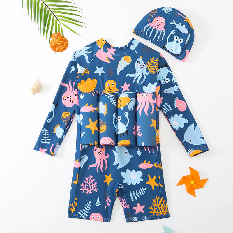Kids' confidence booster swim vest, perfect for beginners in the water.