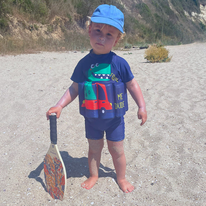 Essential toddler floatation device, for a secure and happy swim experience.