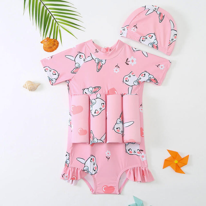 Buoyancy aid vest for kids' swim training, promoting independence & fun.