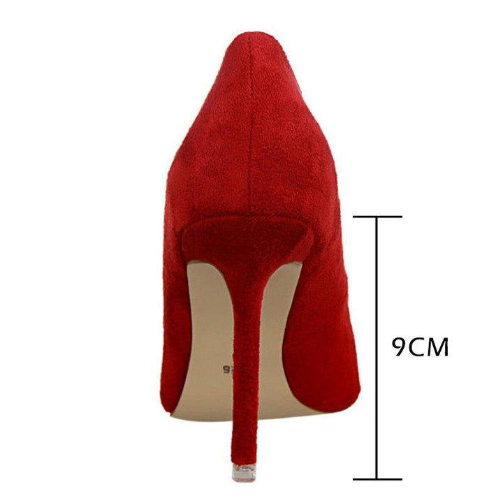 Women's elegant black pumps, stiletto high heels for a sophisticated look.