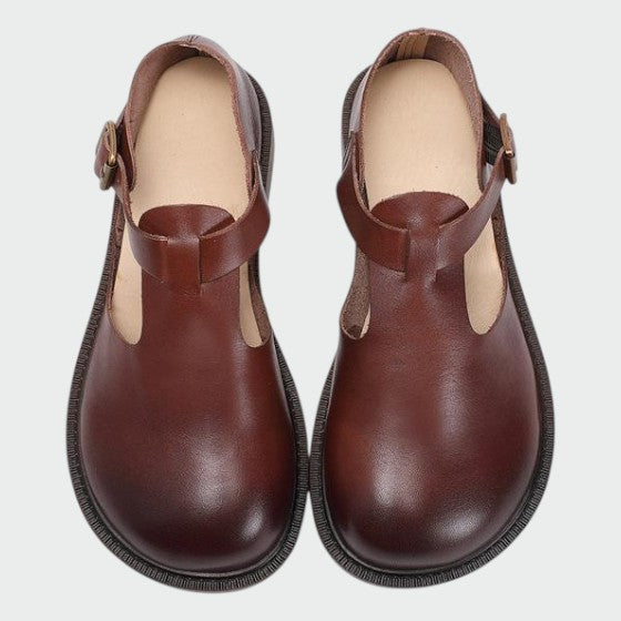 Comfortable women's classic T-bar Mary Jane shoes, ideal for both casual and dressy occasions.