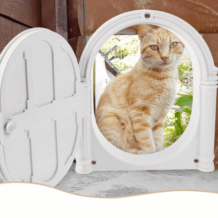 Classic decorative front door cat toy for small pets. Interactive & playful home accessory decor.