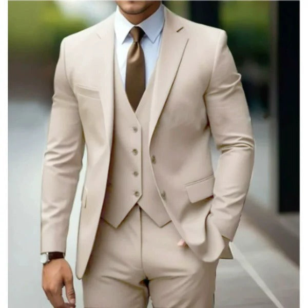 Versatile men's 3-piece suit & waistcoat, suitable for all formal & semi-formal events.